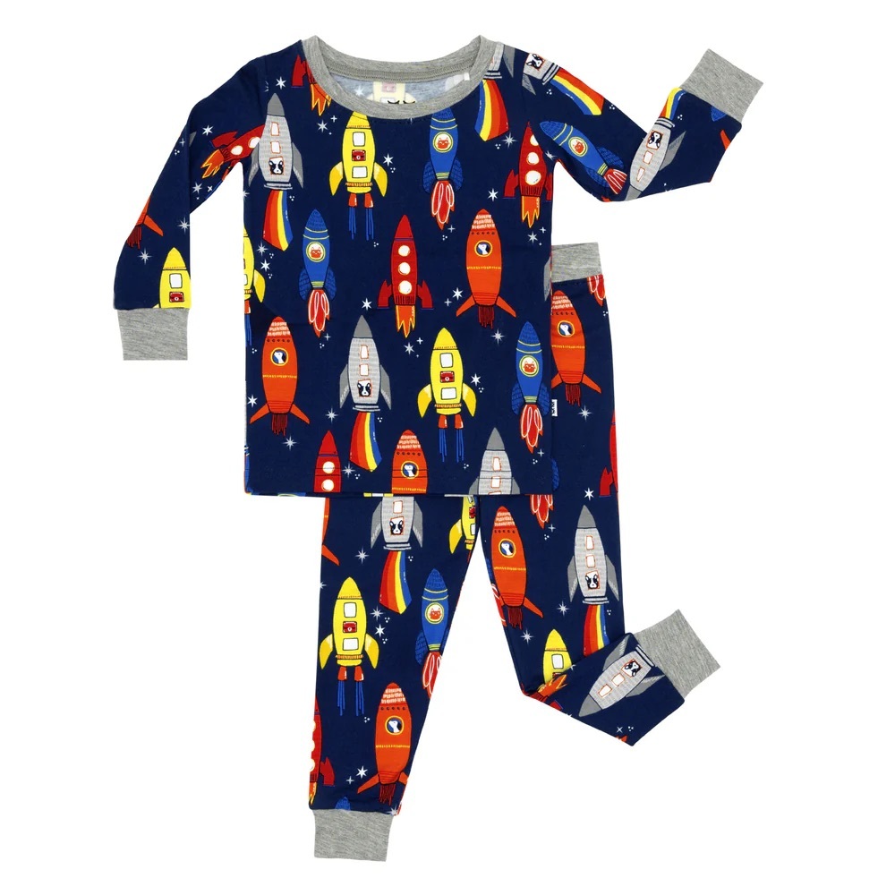 Little Sleepies Space Explorer Two-Piece Long Sleeve Pajama Set